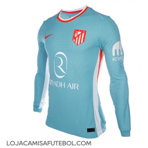 Camisa de Futebol Atletico Madrid Equipamento Secundário 2024-25 Manga Comprida